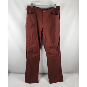 Eddie Bauer Pants Mens 36x33 Rust/Burgundy Ranier Hiking